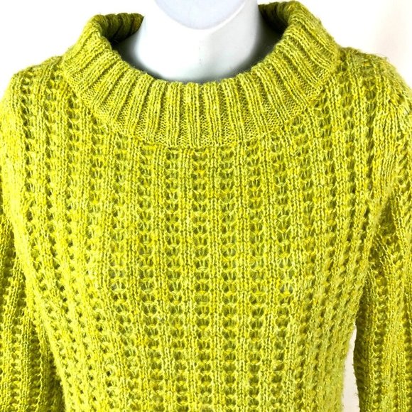 Anthropologie Field Flower Green Pullover Knit Sweater size S - Picture 2 of 7